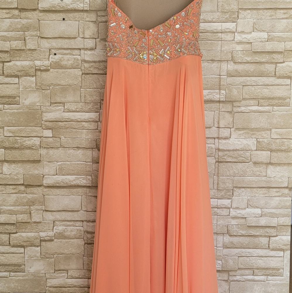 Tony Bowls Le Gala dress - coral size 12 - Picture 6 of 6